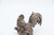 Embossed Silver Fighting Cocks, Set of 2 For Sale - Image 3 of 6