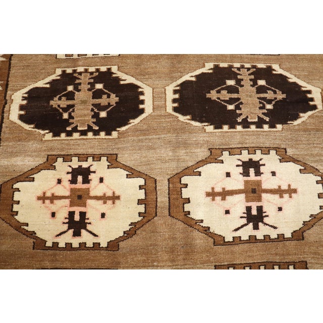 Vintage Zabihi Collection Tribal Square Size Rug - 6'7" x 7' For Sale In New York - Image 6 of 8