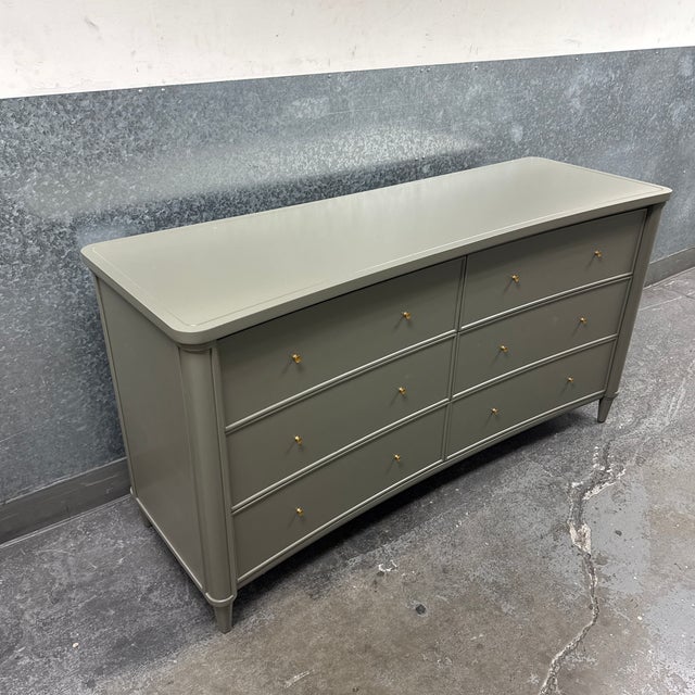 Design Plus Gallery presents the Henley Wide Six-Drawer Dresser from Arhaus. Presented in the Doma Verde coloration, this...