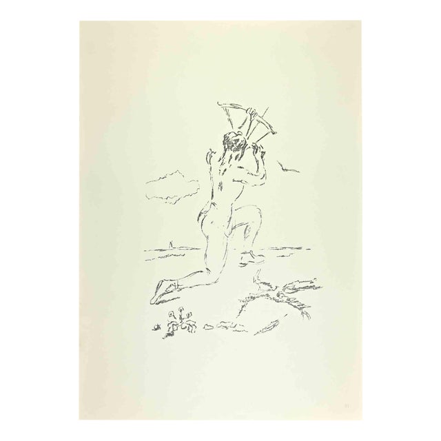 Filippo De Pisis, Archer, 1968, Lithograph For Sale