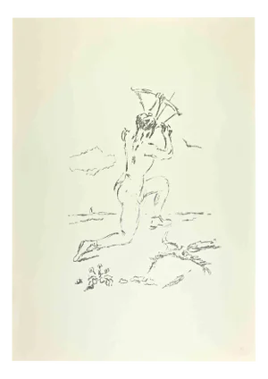 Filippo De Pisis, Archer, 1968, Lithograph