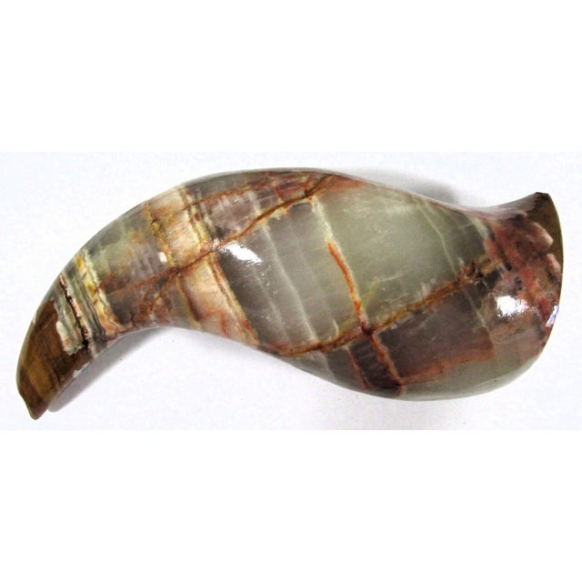 1950s Polished Onyx Abstract Horn Table Sculpture For Sale - Image 11 of 12