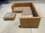 Late 20th Century Vintage Rattan Basketweave Sectional Sofa, Billy Baldwin Style For Sale - Image 5 of 14