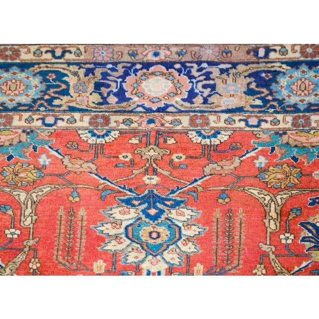 Early 20th Century Vintage Persian Tabriz Rug For Sale - Image 9 of 13