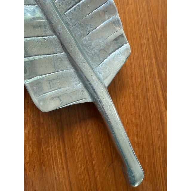 Mid-Century Modern Vintage Mid Century Banana Leaf Serving Tray For Sale - Image 3 of 8