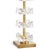 2020s Regina Andrew Bella Glass Flowers Table Lamp, Natural Brass For Sale - Image 5 of 7