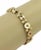 This is a wonderful vintage bracelet, it is crafted from 14k yellow gold in a fine polished finish, It has 11 assorted...