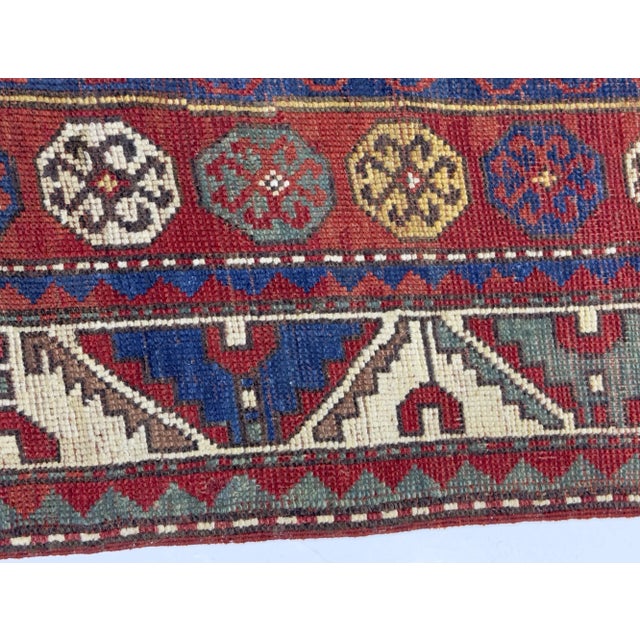 Asian Antique Antique Fakhralou Kazak Rug 3'11" X 5’11" For Sale - Image 3 of 8