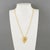 Contemporary Christian Lacroix Gilt Metal Lace Pendant Chain Necklace For Sale - Image 3 of 11