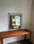 Mid-Century Modern Vintage Sculptural Wrought Iron Floating Frame Wall Mirror For Sale - Image 3 of 14