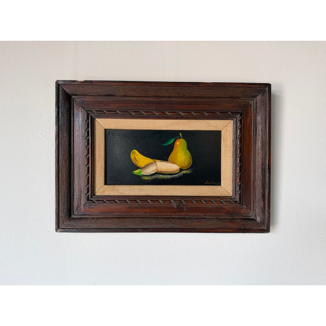 1970s Vintage Desan Still Life Oil on Masonite Painting – Framed For Sale - Image 4 of 12