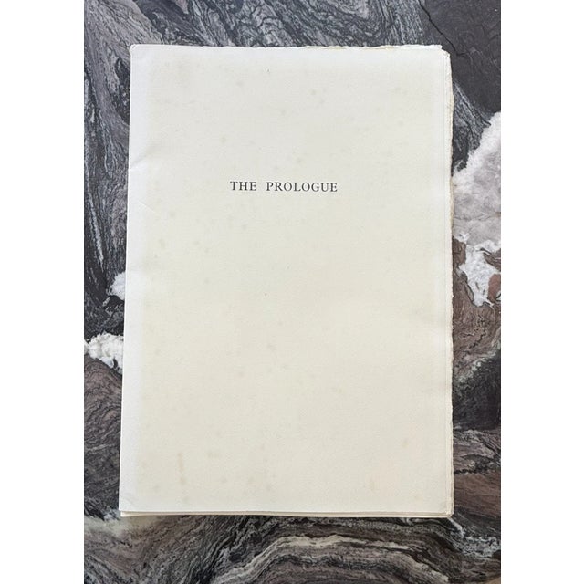 Ronald King, Geofftey Chaucer / THE PROLOGUE TO THE CANTERBURY TALES Limited ed No Binding. Condition: Good to very good....