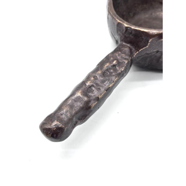 Metal Brutalist Bronze Ashtray with Handle by Heinrich Brockmeier, 1970s For Sale - Image 7 of 15