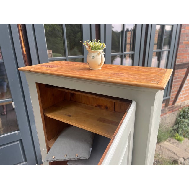 Small Antique Cabinet in Fir, 1890s For Sale - Image 4 of 18