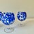 Mid-Century Modern Late 20th Century Blue Tortoiseshell Wine Goblets - Set of Four For Sale - Image 3 of 5