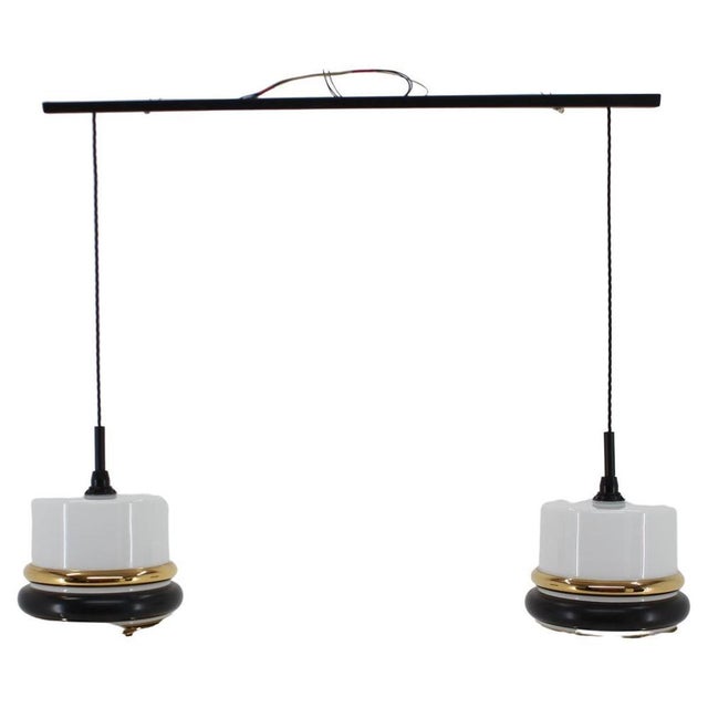 Pendant Glass Light, Former Czechoslovakia, 1970s For Sale - Image 14 of 14