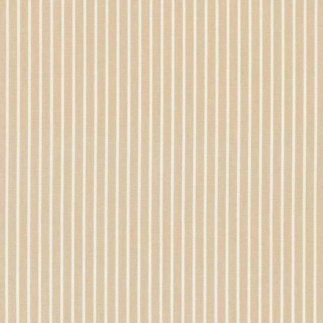 Contemporary Sample - Schumacher Edie Stripe Fabric in Sand For Sale - Image 3 of 3