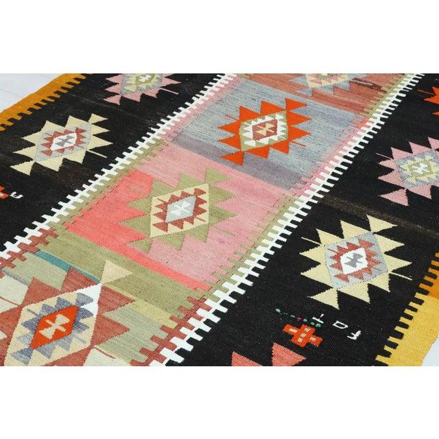 Anatolian Turkish Kilim Rug-4′2″ × 10′5″ For Sale - Image 10 of 13
