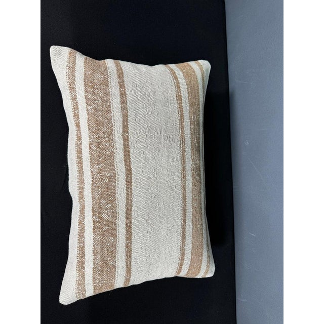 Turkish Hemp Pillow Cushion Natural Beige Brown Pillow Cushion Cover 16" x 24" #30043 Enhance your home decor with our...