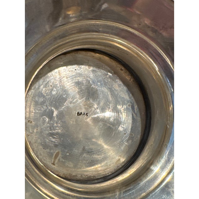 Vintage Neoclassical Brass Finish Urn Shape Vase For Sale - Image 4 of 11