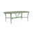 Brown Jordan Calcutta 44" x 86" Oval Cast Umbrella Dining Table in Bay Leaf For Sale