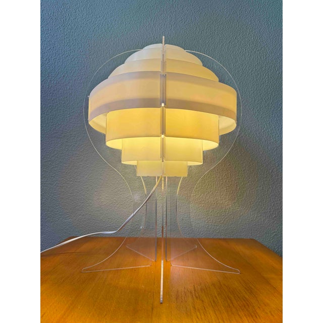Lakane Strips Table Lamp in Frosted Acrylic by Brylle Jacobsen for Ikea, Finland, 2000s For Sale - Image 6 of 18