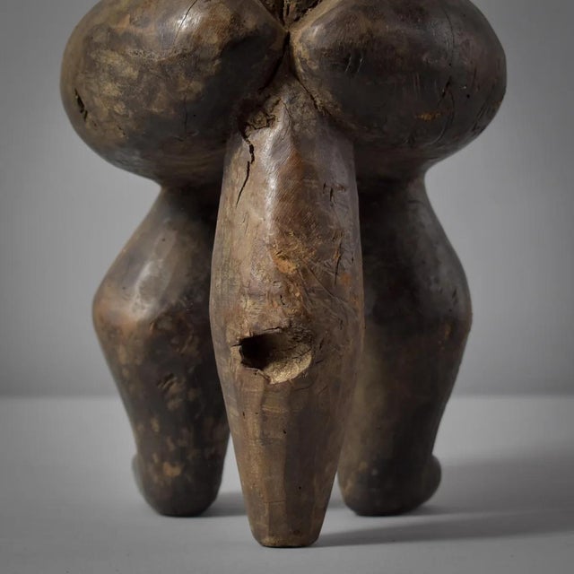 Brown Early 20th Century Male Fang Byeri Standing Reliquary Figure Gabon For Sale - Image 8 of 11