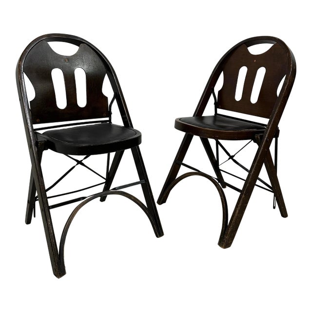 Louis Rastetter and Sons Wooden Folding Chair For Sale