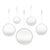 Maison Noir Pendulum Mirrors, Set Of 5 For Sale