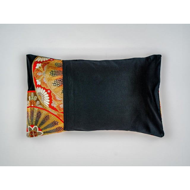 Contemporary Japanese Ceremonial Silk Lumbar Cushion by Renaras For Sale - Image 3 of 7