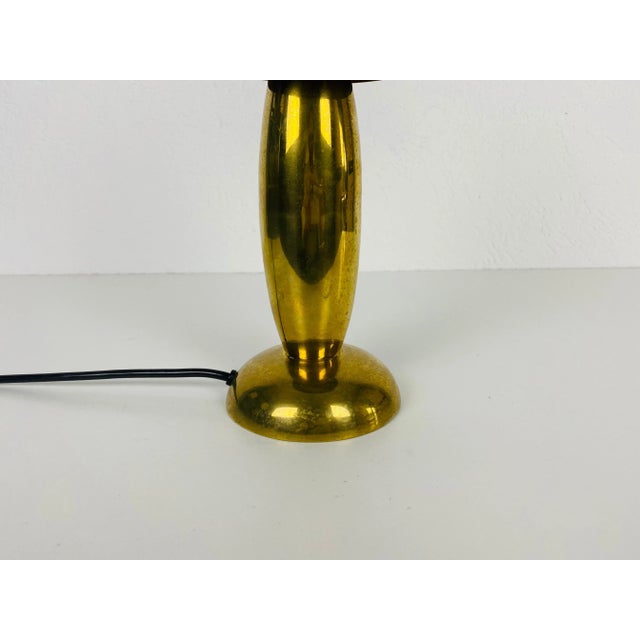 Mid-Century Solid Brass Table Lamp from Studio Lambert For Sale - Image 8 of 13