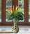 15+ In. Tall Bulbous Multicolor Ruffled Art Glass Confetti Multicolor Vase For Sale - Image 11 of 18