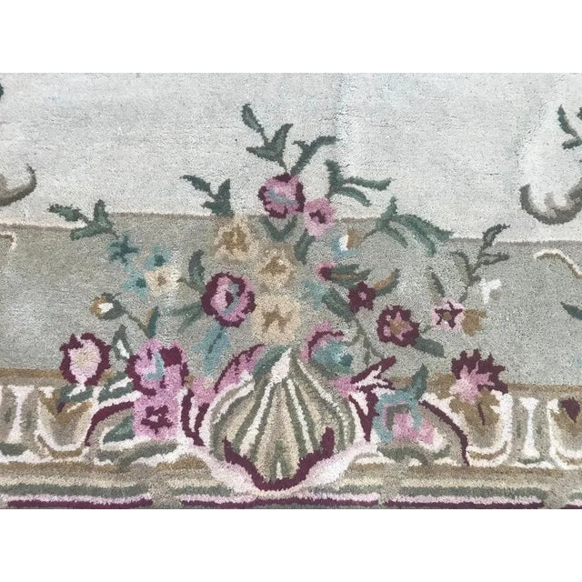 1990s Savonnerie Hand Tufted Rug, 1990s For Sale - Image 5 of 13