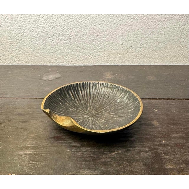 Metal Small Bronze Ashtray Vide Poche Attributed to Walter Bosse, Circa 1960s For Sale - Image 7 of 7