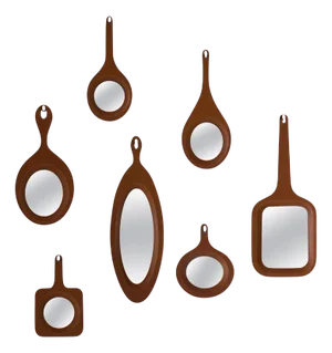 Perfect Day Monocolor Wall Mirrors by Oscar Maschera, Set of 7