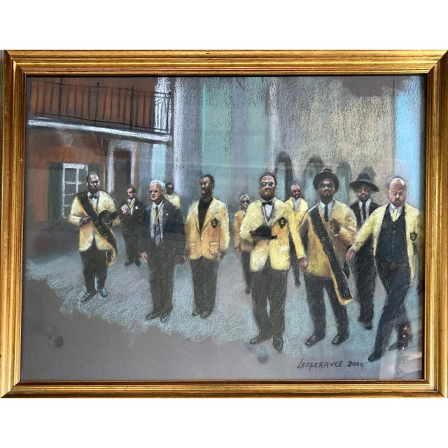 2000 - 2009 Dr. Moore Roy Glapion Funeral (Framed Contemporary New Orleans Painting) For Sale - Image 5 of 5