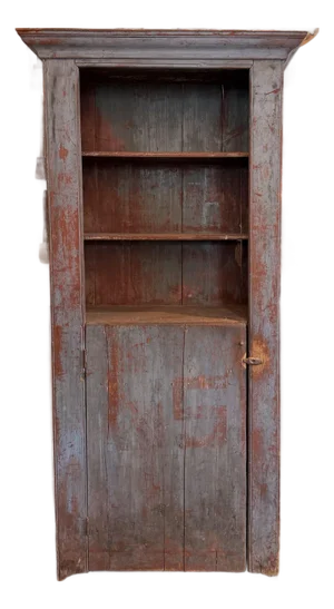 19th Century American Painted Cupboard