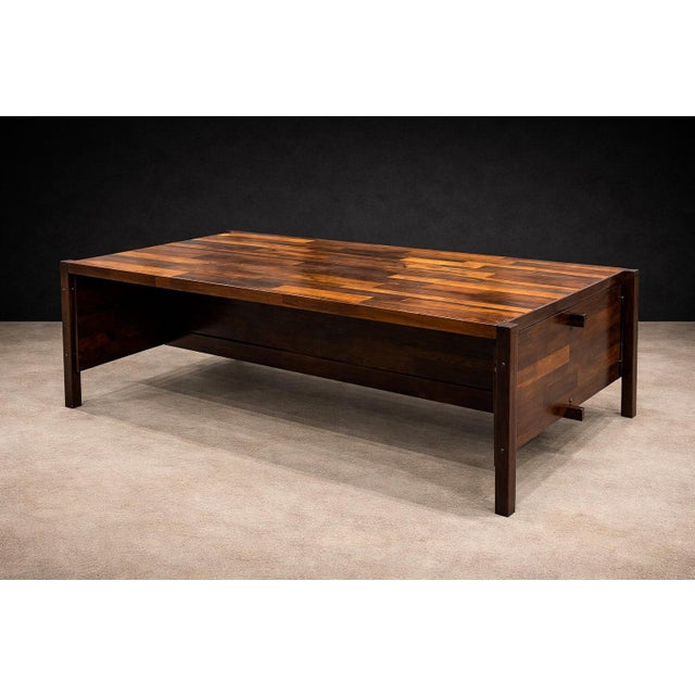 Brazilian Modern “Diplomata” Desk in Hardwood by Jorge Zalszupin, 1965 – Lot 554A For Sale - Image 13 of 16
