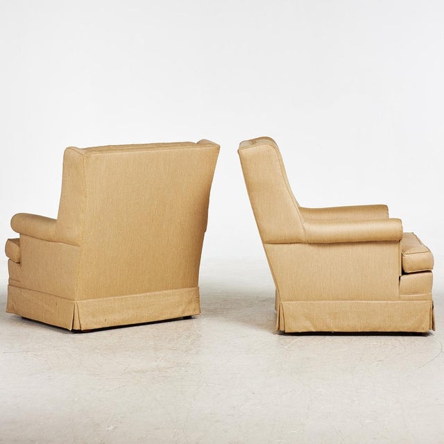 Scandinavian Lounge Chairs and Ottomans, 1970s, Set of 4 For Sale - Image 3 of 6