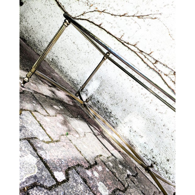 Coffee Table in Metal and Smoked Glass, 1960s For Sale - Image 6 of 9