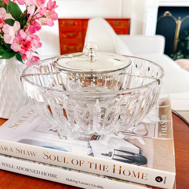 Early 20th Century Hawkes Sterling Silver & Crystal Caviar Server For Sale - Image 11 of 11