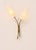 A significant pair of brass and opaline glass wall sconces, produced in France in the 1960s. Original design reminiscent...