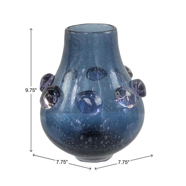 Transitional Admiral Bulb Vase For Sale - Image 3 of 11