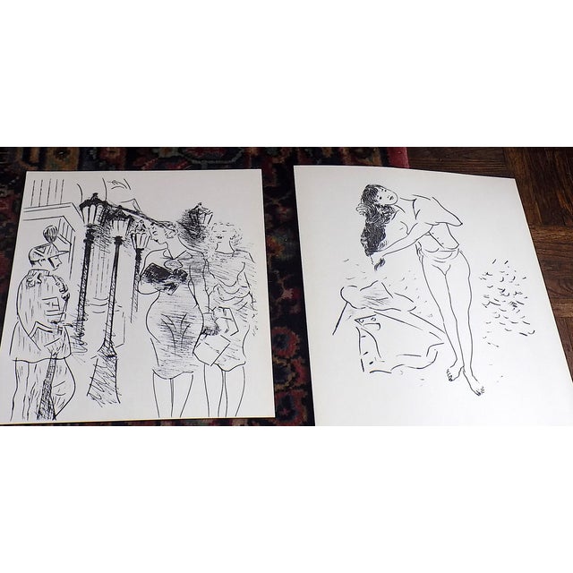 Mid-Century Modern Vintage Mid 20th C. Ltd. Ed. Marcel Vertes Lithographs - Set of 12 For Sale - Image 3 of 11