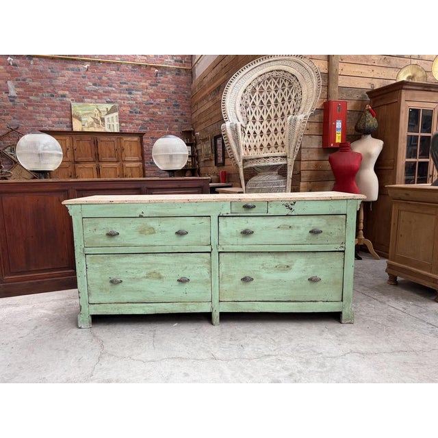 Antique Wooden Florists Counter For Sale - Image 4 of 14
