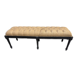 Louis XVI Style Ebonized Banquette Bench - Arhaus