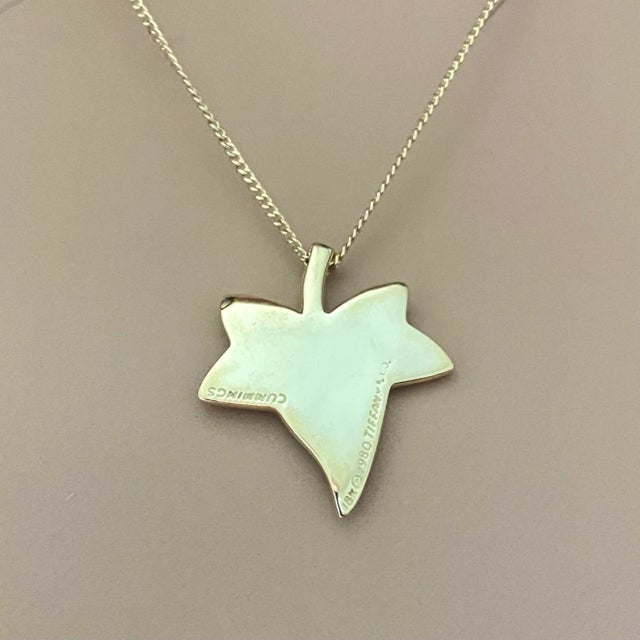 Vintage 18 Karat Yellow Gold Tiffany & Co Angela Cummings Leaf