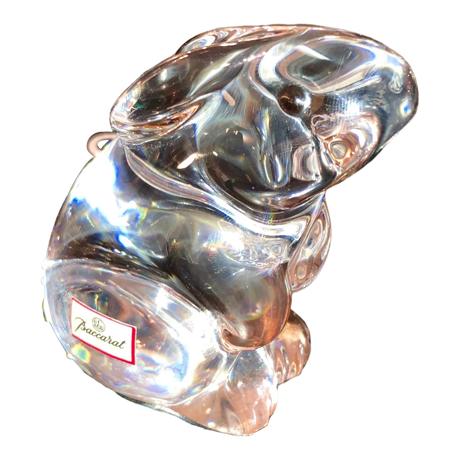 Baccarat Crystal Bunny Figurine | Chairish