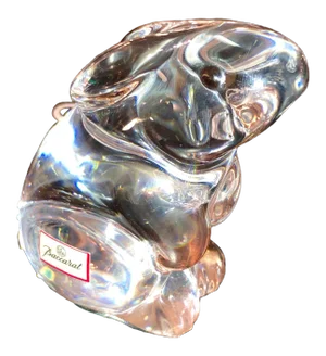 Baccarat Crystal Bunny Figurine