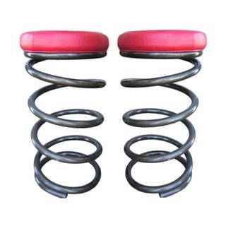 Industrial Spring Bar Stools - A Pair For Sale